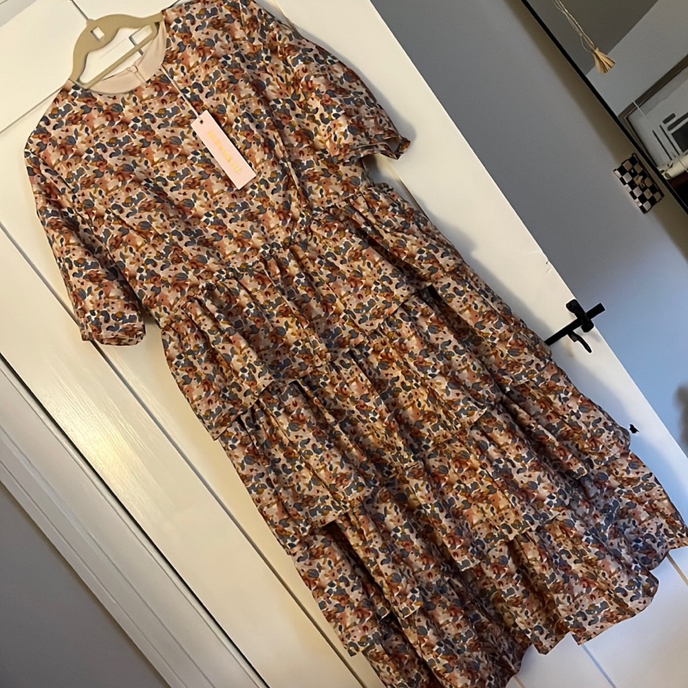 NWT JessaKae Eiffel Floral Dress - 2X fits like a Large